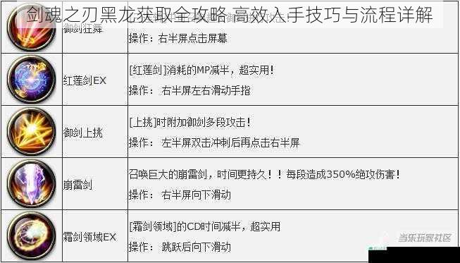 剑魂之刃黑龙获取全攻略 高效入手技巧与流程详解