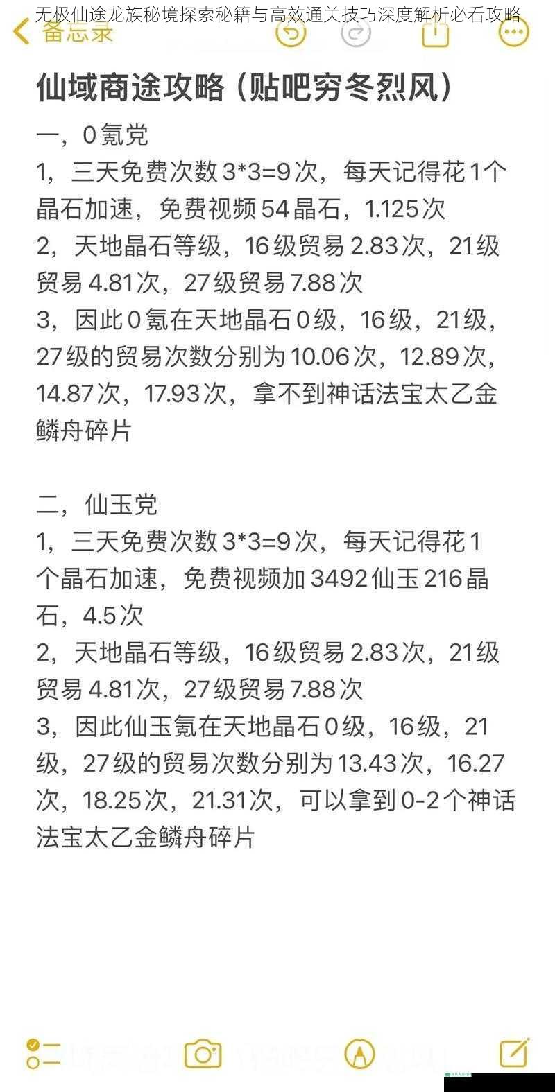 无极仙途龙族秘境探索秘籍与高效通关技巧深度解析必看攻略