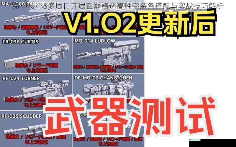 装甲核心6多周目开局武器精选高胜率装备搭配与实战技巧解析