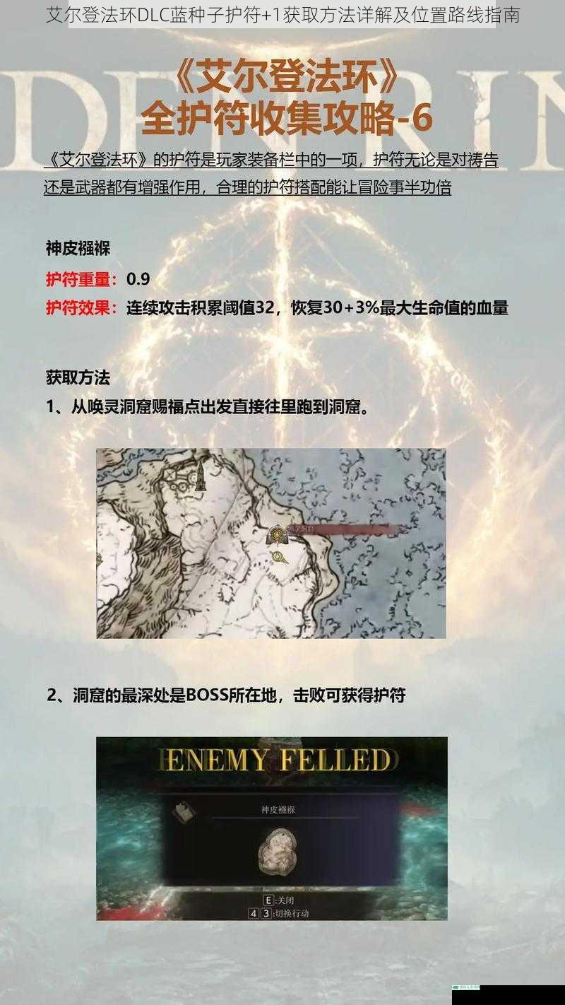 艾尔登法环DLC蓝种子护符+1获取方法详解及位置路线指南