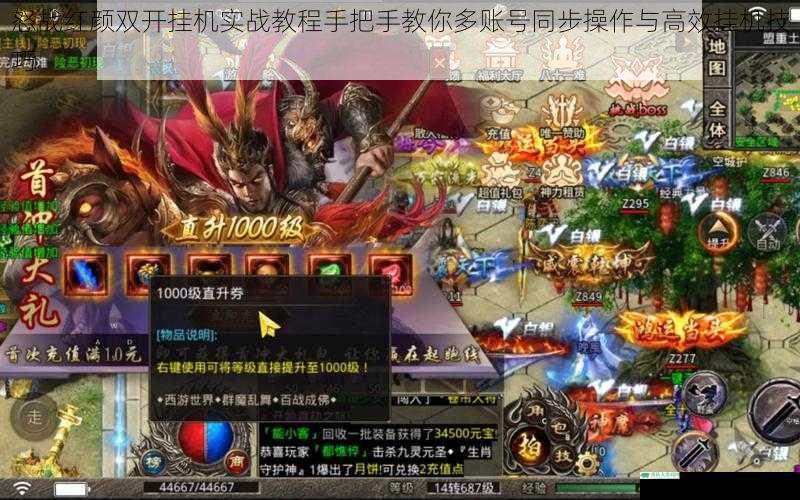 怒战红颜双开挂机实战教程手把手教你多账号同步操作与高效挂机技巧