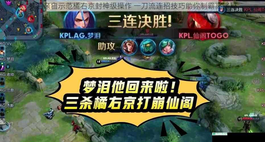 梦泪亲自示范橘右京封神级操作 一刀流连招技巧助你制霸高端局
