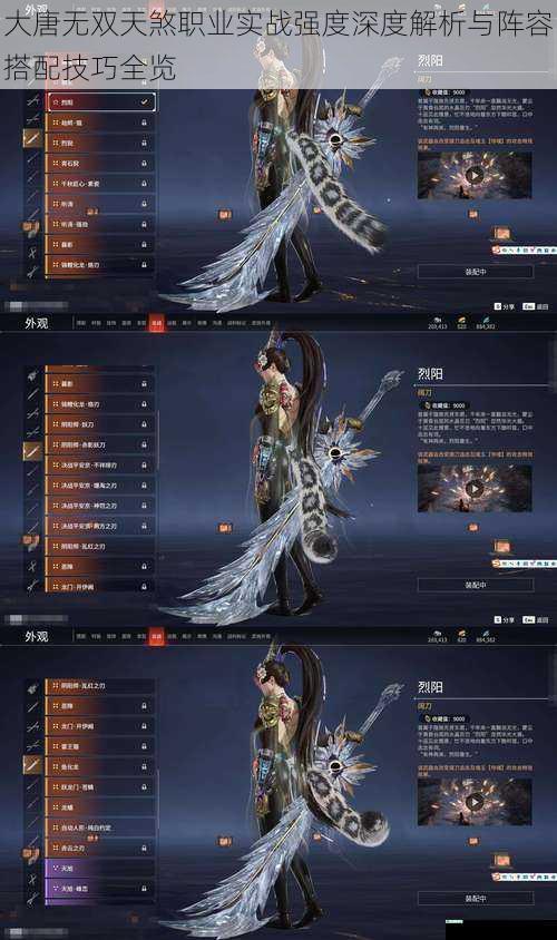 大唐无双天煞职业实战强度深度解析与阵容搭配技巧全览