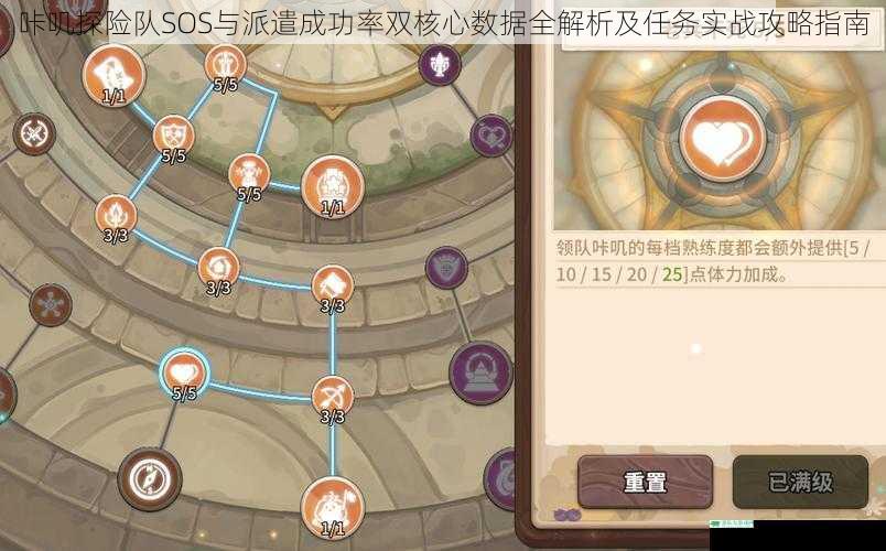 咔叽探险队SOS与派遣成功率双核心数据全解析及任务实战攻略指南