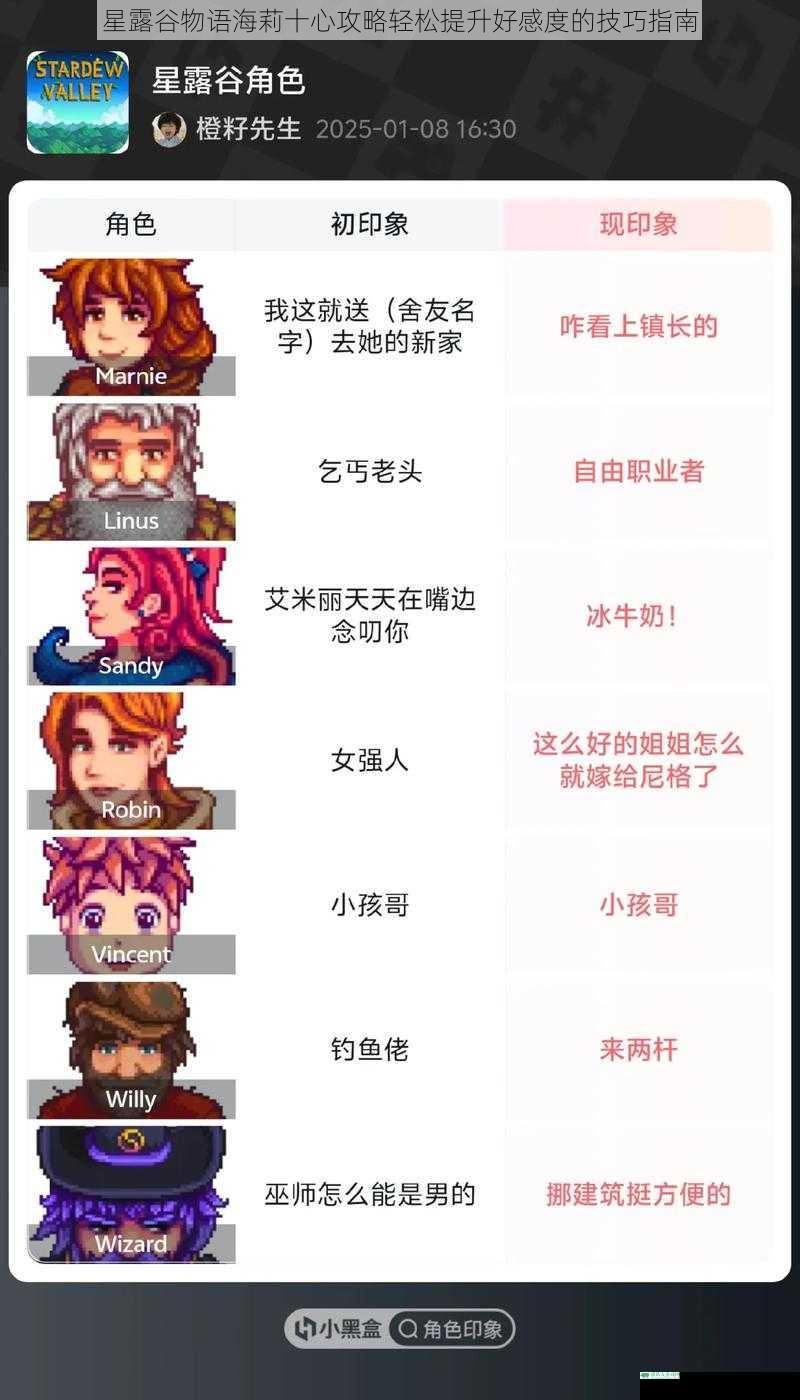 星露谷物语海莉十心攻略轻松提升好感度的技巧指南