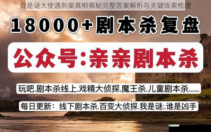 我是谜大使遇刺案真相揭秘完整答案解析与关键线索梳理