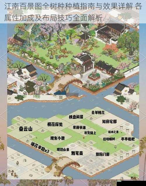 江南百景图全树种种植指南与效果详解 各属性加成及布局技巧全面解析
