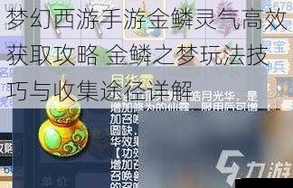 梦幻西游手游金鳞灵气高效获取攻略 金鳞之梦玩法技巧与收集途径详解