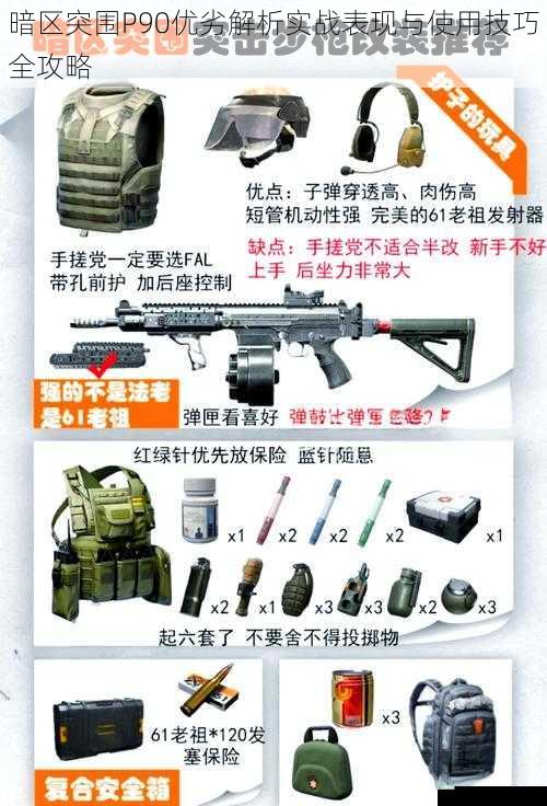 暗区突围P90优劣解析实战表现与使用技巧全攻略