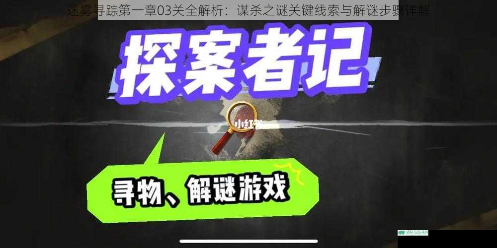迷雾寻踪第一章03关全解析：谋杀之谜关键线索与解谜步骤详解