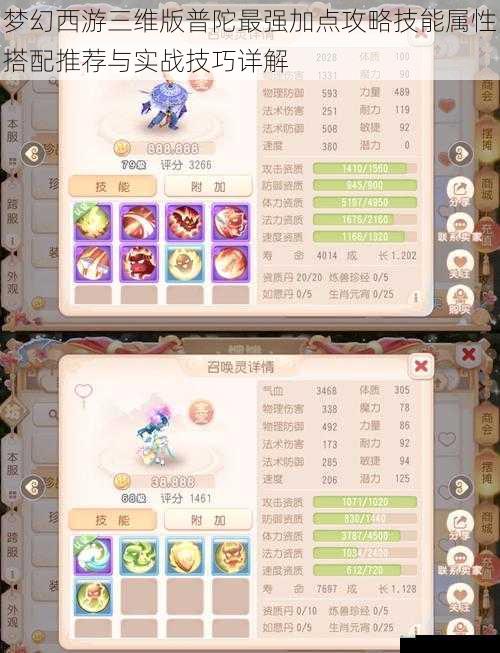 梦幻西游三维版普陀最强加点攻略技能属性搭配推荐与实战技巧详解