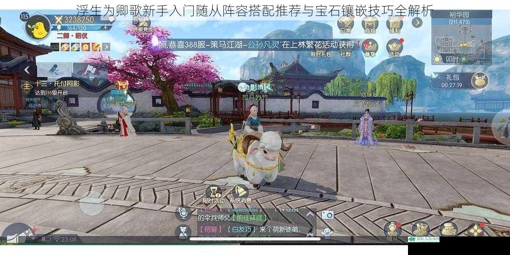 浮生为卿歌新手入门随从阵容搭配推荐与宝石镶嵌技巧全解析