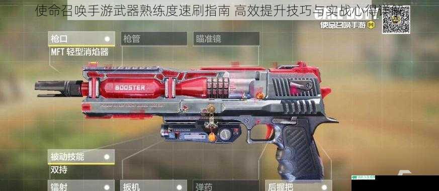 使命召唤手游武器熟练度速刷指南 高效提升技巧与实战心得详解