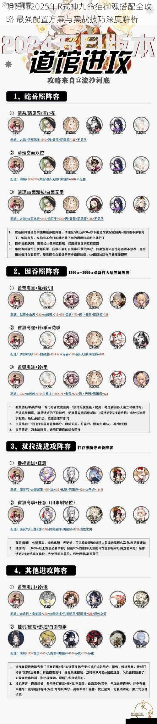 阴阳师2025年R式神九命猫御魂搭配全攻略 最强配置方案与实战技巧深度解析