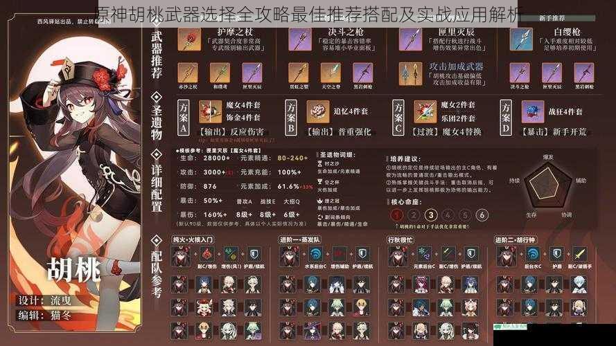 原神胡桃武器选择全攻略最佳推荐搭配及实战应用解析