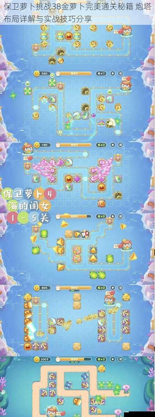 保卫萝卜挑战38金萝卜完美通关秘籍 炮塔布局详解与实战技巧分享