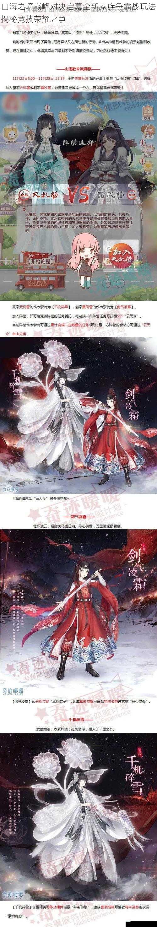 山海之境巅峰对决启幕全新家族争霸战玩法揭秘竞技荣耀之争