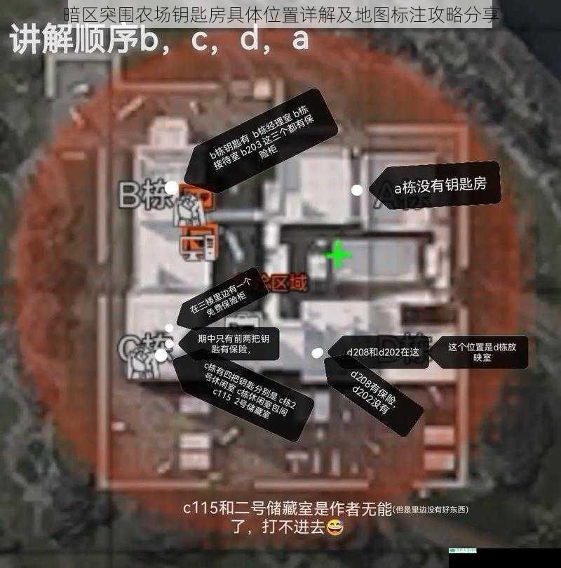 暗区突围农场钥匙房具体位置详解及地图标注攻略分享