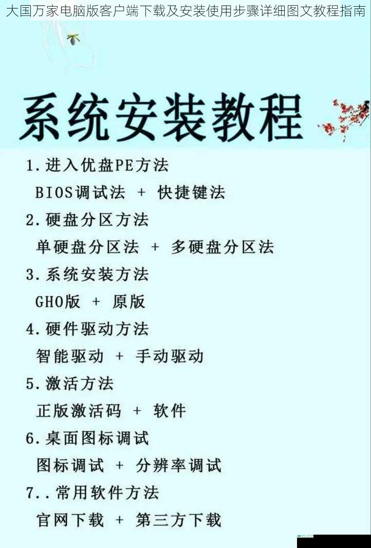 大国万家电脑版客户端下载及安装使用步骤详细图文教程指南