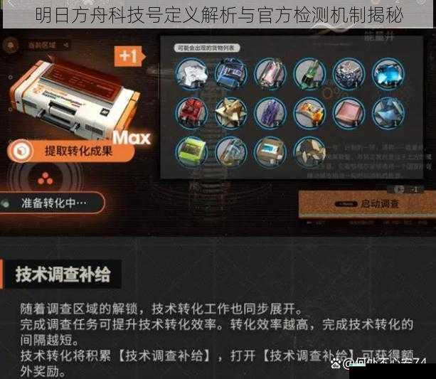 明日方舟科技号定义解析与官方检测机制揭秘