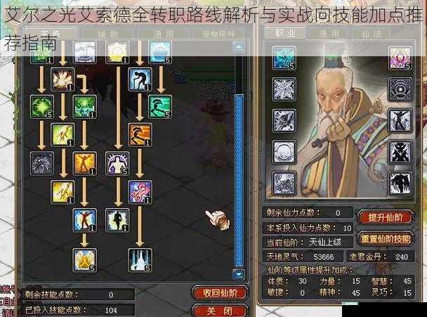艾尔之光艾索德全转职路线解析与实战向技能加点推荐指南