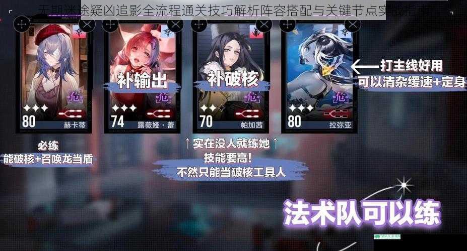 无期迷途疑凶追影全流程通关技巧解析阵容搭配与关键节点实战指南