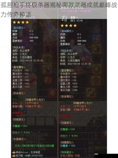 孤胆枪手终极杀器揭秘哪款武器成就巅峰战力传奇神话