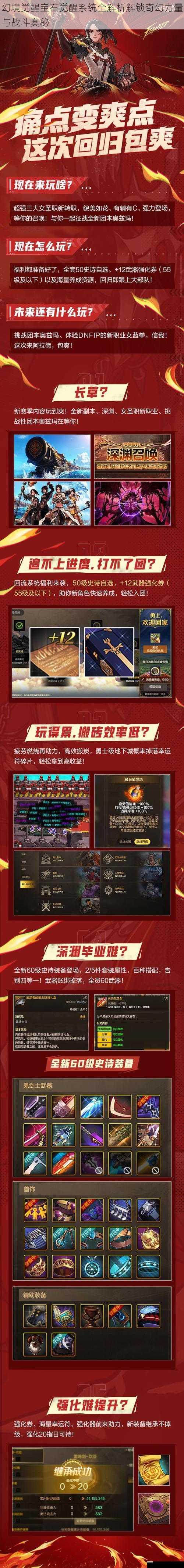幻境觉醒宝石觉醒系统全解析解锁奇幻力量与战斗奥秘