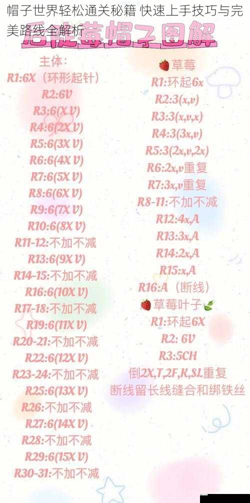 帽子世界轻松通关秘籍 快速上手技巧与完美路线全解析